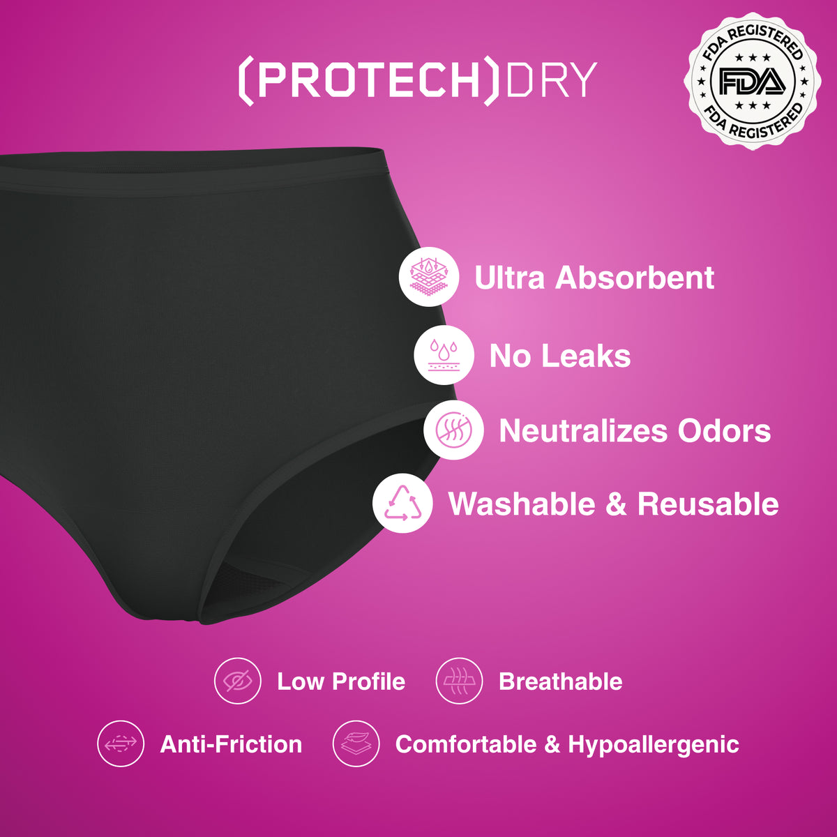 pack 5 Cotton Maxi Panties